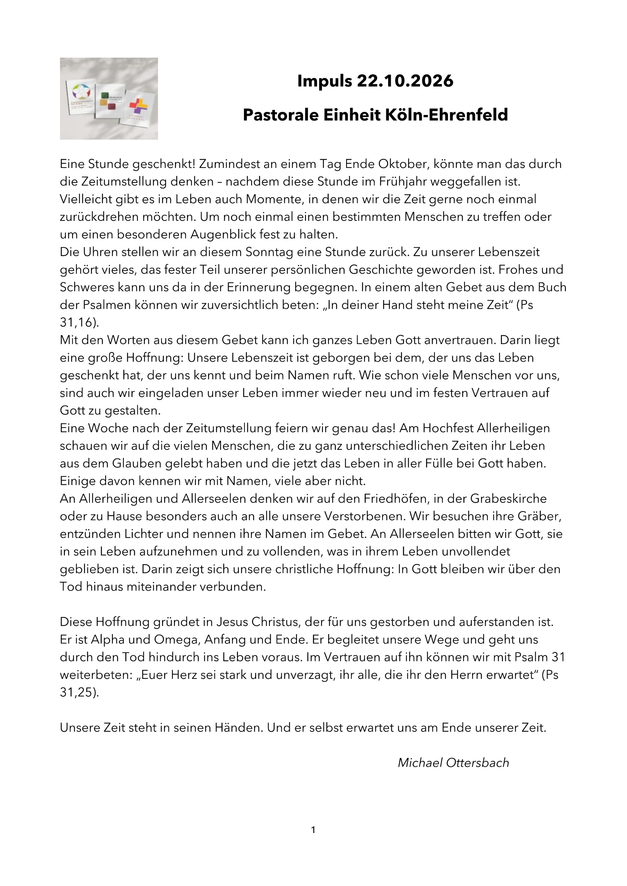 Impuls 22.10.2026 Impuls